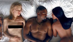 Kanye Westas vaizdo klipe „Famous“ su Taylor Swift ir Kim Kardashian vaškinėmis figūromis