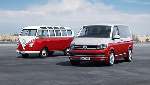 Volkswagen T1 ir Volkswagen T6 / Gamintojo nuotr.