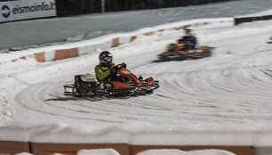 Žurnalistų kartingo varžybos Plytinės kartodrome