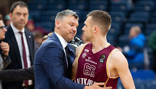 &Scaron;arūnas Jasikevičius ir Paulius Valinskas