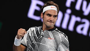 Rogeris Federeris nugalėjo Rafaelį Nadalį ir tapo „Australian Open“ čempionu