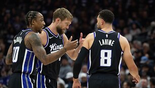 DeMaras DeRozanas, Zachas LaVine'as, Domantas Sabonis