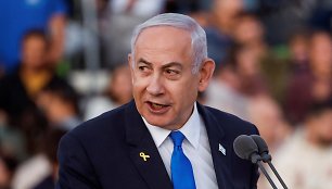 Izraelio ministras pirmininkas Benjaminas Netanyahu / Amir Cohen / REUTERS