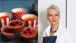 Nida Degutienė ir jos kepti burokėlių keksiukai