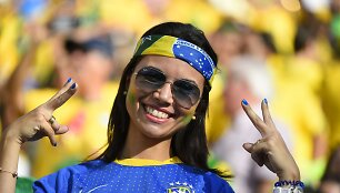 Fubtolo gerbėja 2014-ųjų pasaulio futbolo čempionato atidarymo ceremonijoje