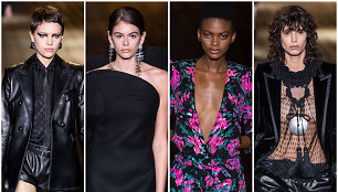 &bdquo;Saint Laurent&ldquo; 2018&ndash;2019 m. rudens ir žiemos kolekcijos modeliai