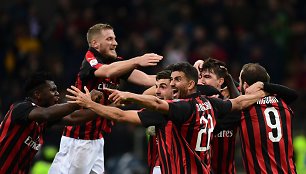 „Milan“ futbolininkų triumfas