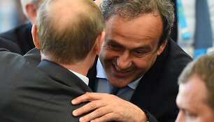 Vladimiras Putinas ir Michelis Platini