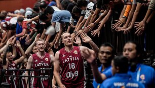 Latvijos rinktinė i&scaron;kovojo kelialapį į pasaulio čempionato ketvirtfinalį.