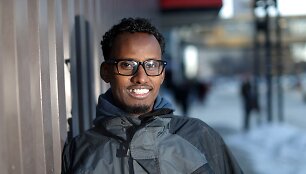 Vienas i&scaron; JAV į Kanadą atvykusių somaliečių.