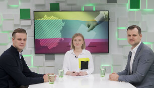 15min studijoje Gabrielius Landsbergis, Indrė Jurčenkaitė ir Gintautas Paluckas