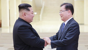 Kim Jong Unas ir Chung Eui-yongas