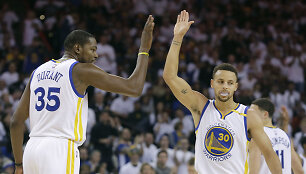Stephenas Curry ir Kevinas Durantas