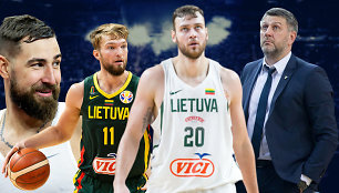 Jonas Valančiūnas, Domantas Sabonis, Donatas Motiejūnas, Darius Maskoliūnas