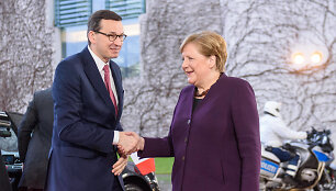 Mateuszas Morawieckis ir Angela Merkel