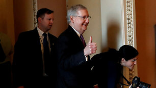 JAV Senato respublikonų daugumos lyderis Mitchas McConnellas