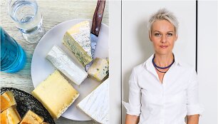 Nida Degutienė ir sūrių lėk&scaron;tė jai pietaujant Prancūzijoje