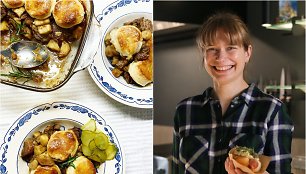„Bulvių košės“ receptas Velykoms: ėrienos troškinys su sviestinės tešlos sausainiais