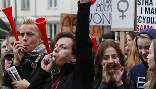 Moterų protestas Lenkijoje