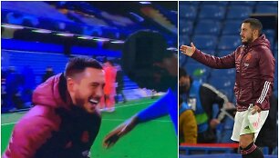 Edenas Hazardas po Čempionų lygos pusfinalio sveikino su pergale buvusius komandos draugus i&scaron; &bdquo;Chelsea&ldquo;.