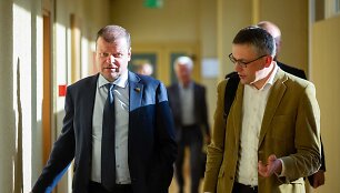 Saulius Skvernelis ir Vytautas Bakas