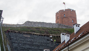 Gedimino kalno tvarkymo darbai