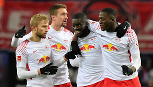 &bdquo;Leipzig&ldquo; futbolininkai 2:1 įveikė Miuncheno &bdquo;Bayern&ldquo; komandą.