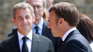 Nicolas Sarkozy ir Emmanuelis Macronas