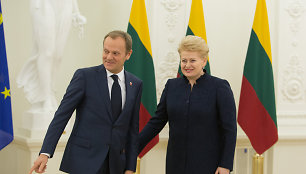 Donaldas Tuskas ir Dalia Grybauskaitė