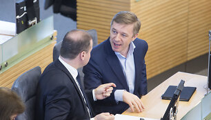 Saulius Skvernelis ir Ramūnas Karbauskis