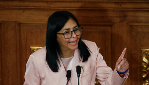 Venesuelos viceprezidentė Delcy Rodriguez