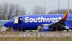 Avariniu būdu nusileidęs „Southwest Airlines“ lėktuvas