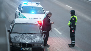 Rytinis kelių policijos reidas Vilniuje