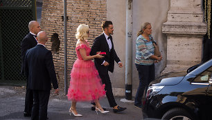 Katy Perry ir Orlando Bloomas mados dizainerės Mishos Nonoo vestuvėse