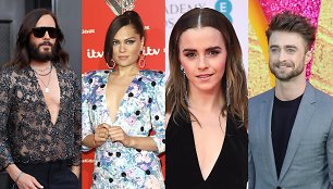 Jaredas Leto, Jessie J, Emma Watson, Danielis Radcliffe'as