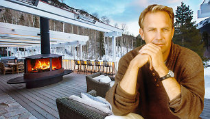 Kevinas Costneris rančą slidinėjimo kurorte nuomoja už 30 tūkst. dolerių per parą