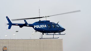 Meksikos policijos sraigtasparnis