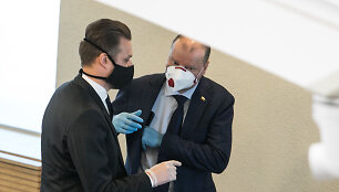 Gabrielius Landsbergis ir Saulius Skvernelis