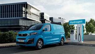 Vandeniliu varomas &bdquo;Peugeot e-Expert Hydrogen&ldquo;