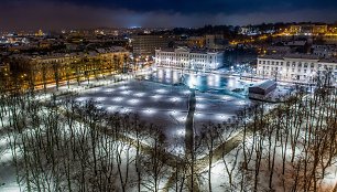 Gimtadienį švenčiančio Vilniaus vaizdai