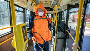 Vie&scaron;ojo transporto dezinfekcija Vilniuje