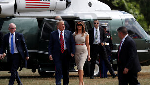 Donaldas ir Melania Trumpai atvyko į Londoną