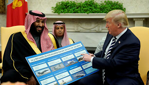 Mohammedas bin Salmanas ir Donalodas Trumpas