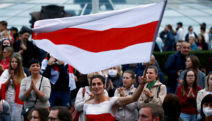 Protestuotojai Minske