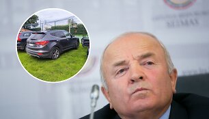 Vytautas Kamblevičius ir jo automobilis &bdquo;Hyundai Santa Fe&ldquo;
