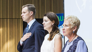 Gabrielius Landsbergis, Irena Degutienė