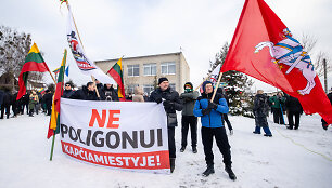 Akcijos &bdquo;Kapčiamiestis gyvenimui - ne poligonui!" tęsinys Kapčiamiesčio aik&scaron;tėje