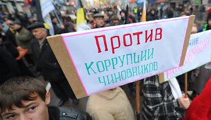 Protestas prie&scaron; Rusijos valdininkų korupciją