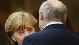 Angela Merkel ir Aliaksandras Luka&scaron;enka 2015 metais