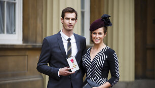 Andy Murray ir Kim Sears